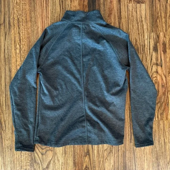 The North Face Canyonlands 1/4 zip fleece pullover, dark heather gray, large - Picture 4 of 5